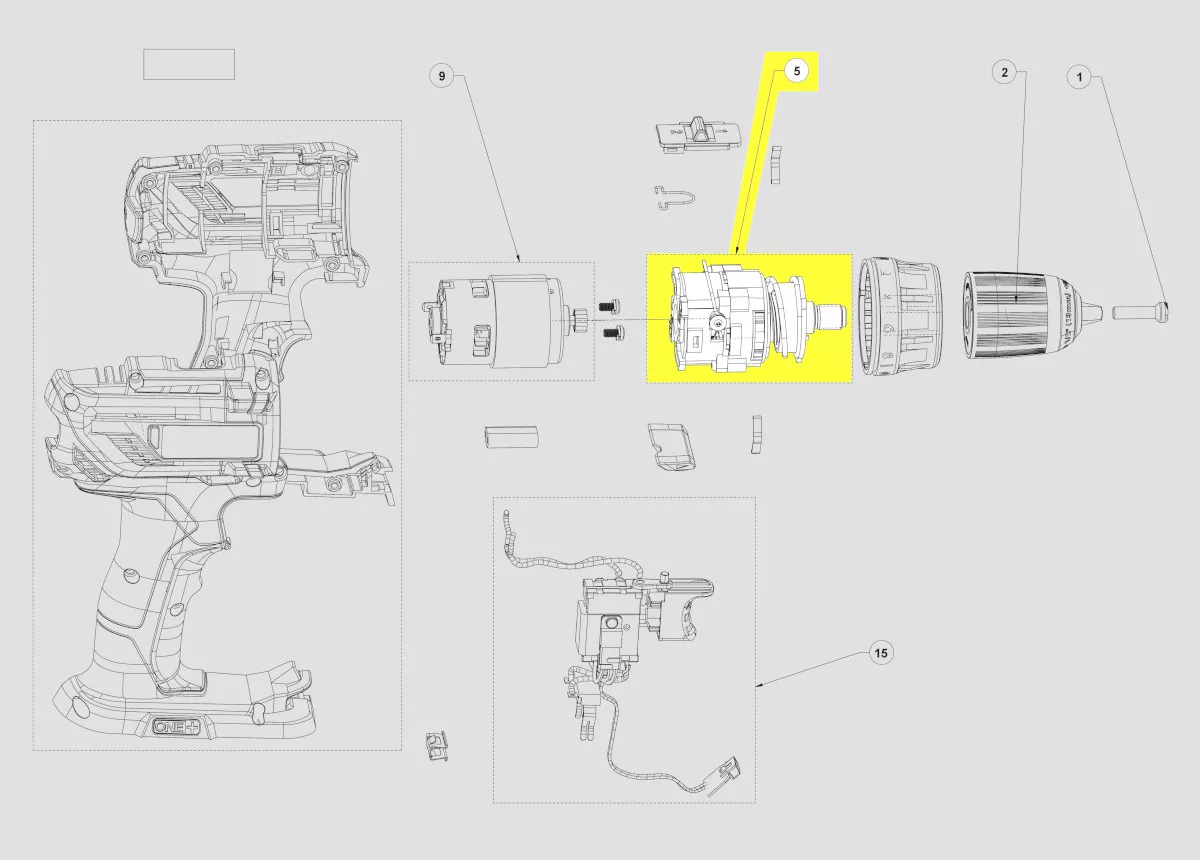 boîte de transmission réf. 5131041004 Ryobi